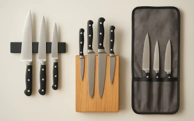 How to Store Knives Safely: Magnetic Strips, Blocks, and Rolls Compared